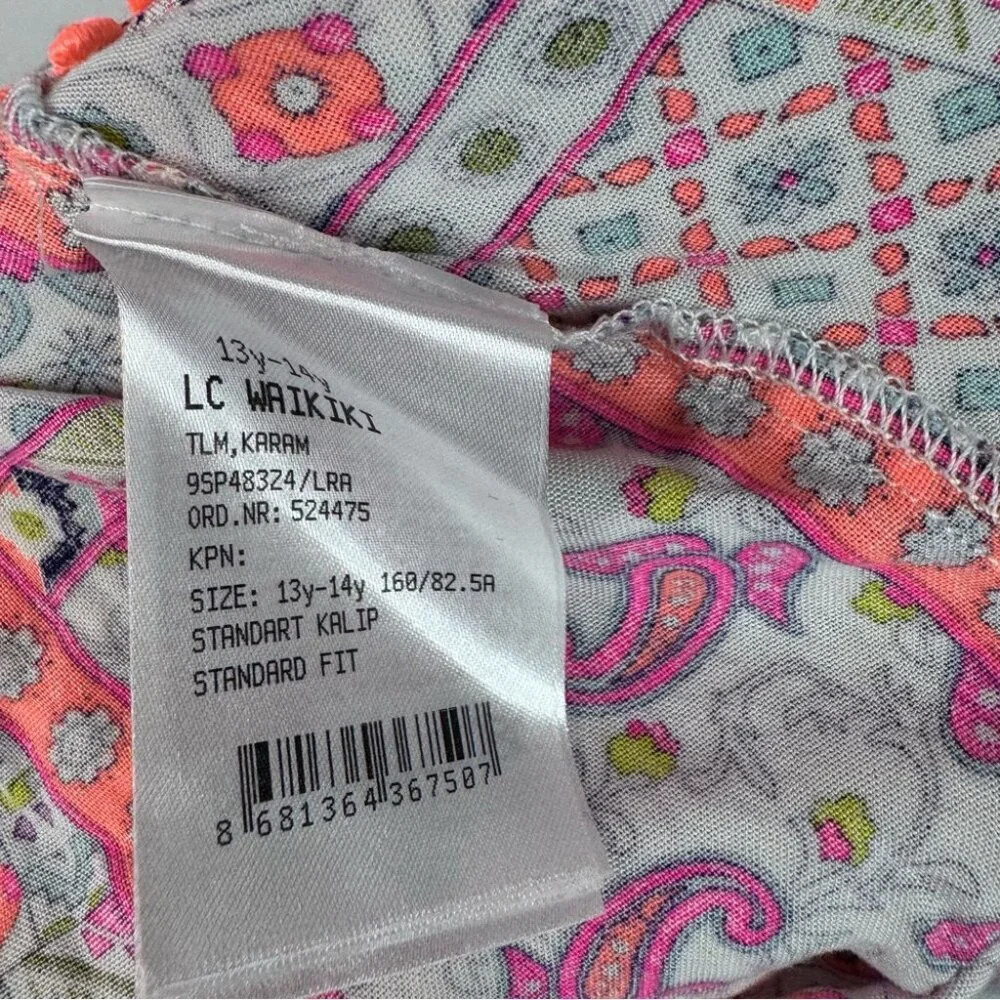 Lc Waikiki romper Aztec boho one piece jumper Vibrant Patchwork Kids Pom Poms